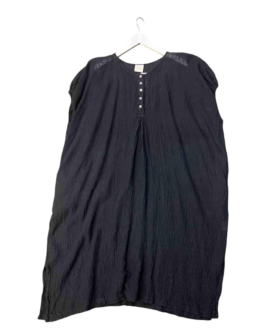 Size XS/S | Manteau Noir Linen Smock Dress