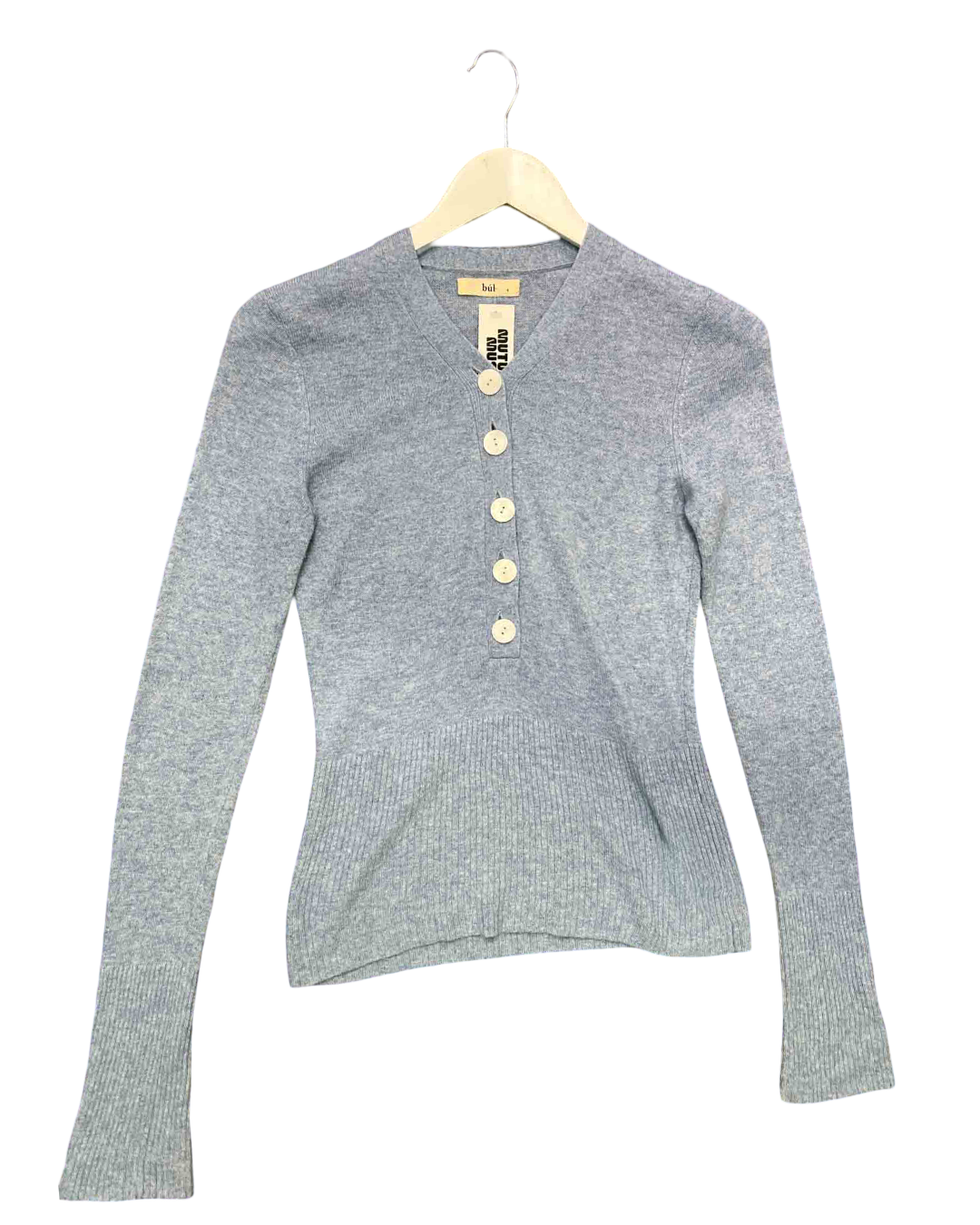 Size S | bùl Ash Blue Knitted Top