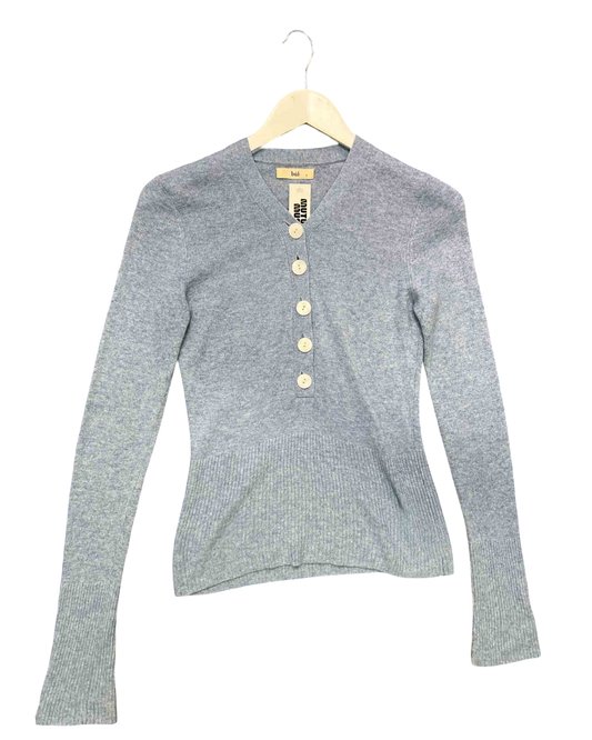 Size S | bùl Ash Blue Knitted Top