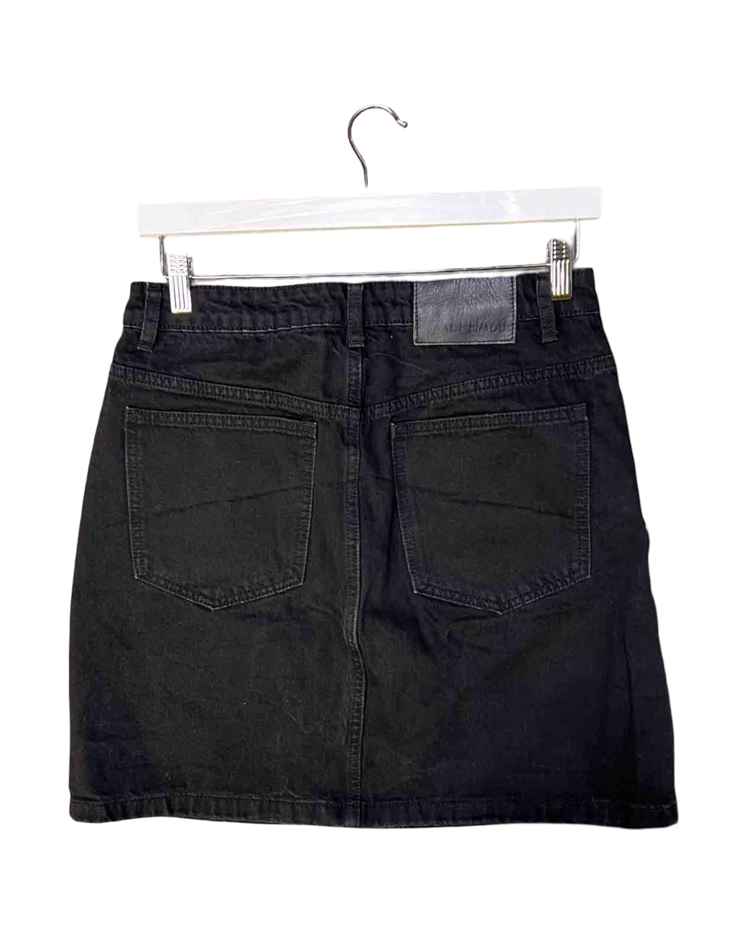 Size M | Alpha60 Black Denim Aline Skirt