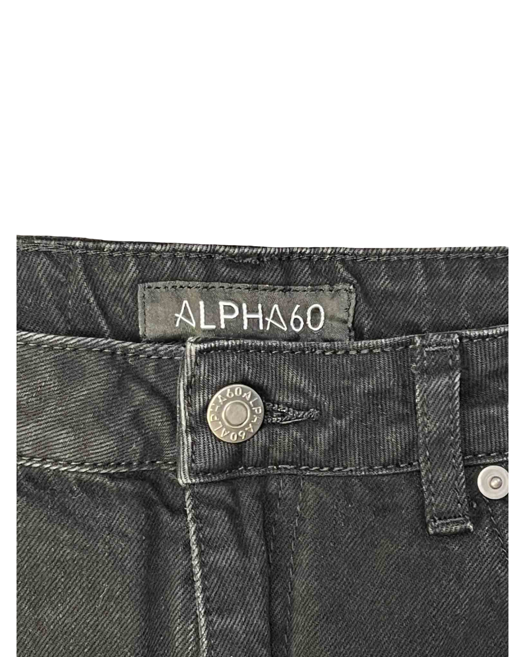 Size M | Alpha60 Black Denim Aline Skirt