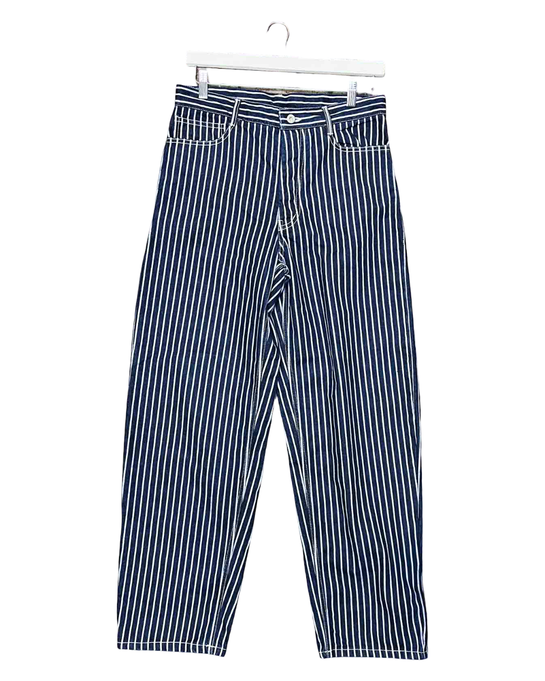 Size XS (26) | Kowtow Chalk Stripe Riley Jeans NWT