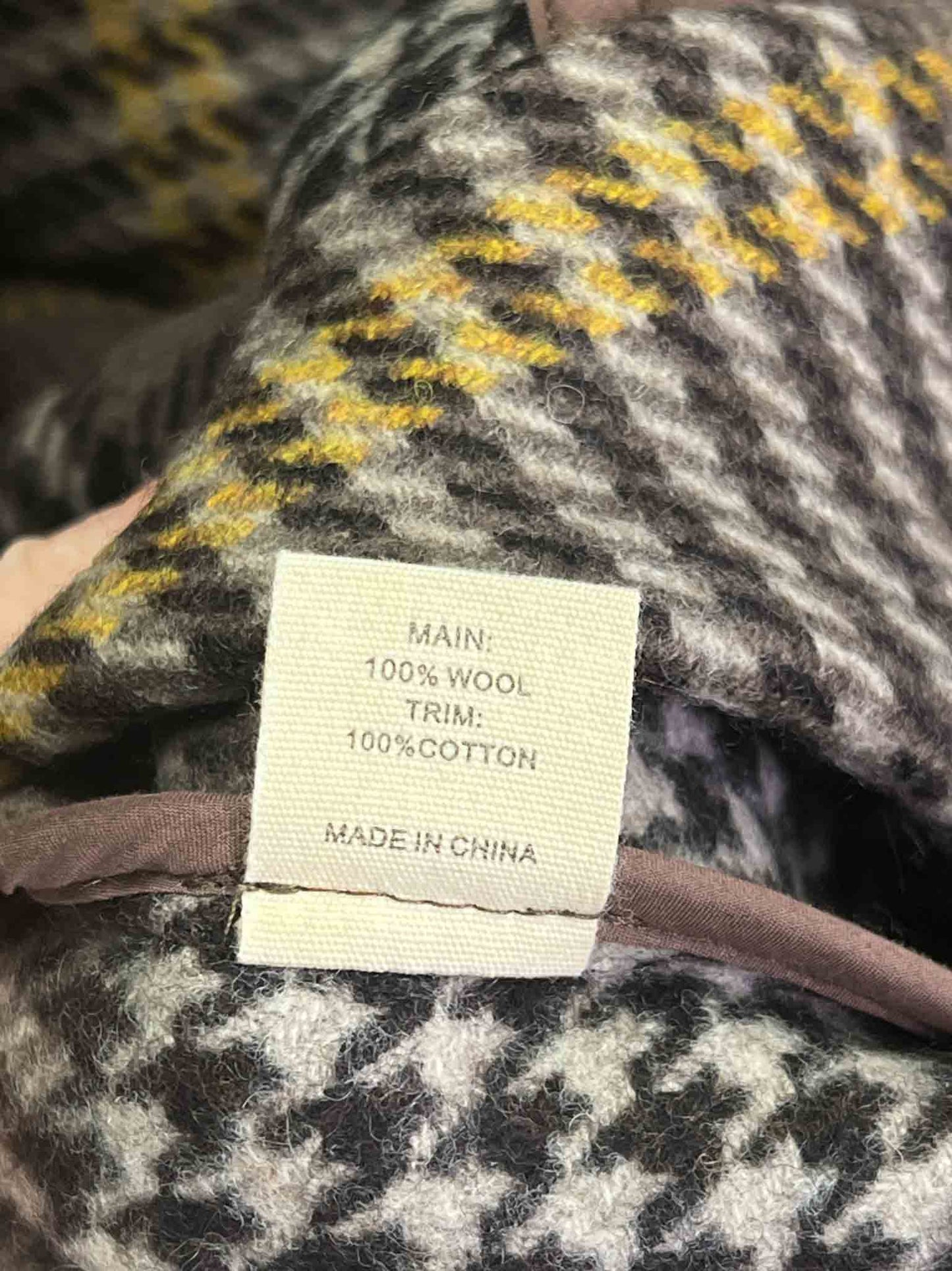 Size 10 | Jac + Jack Wool Plaid Open Trench Coat