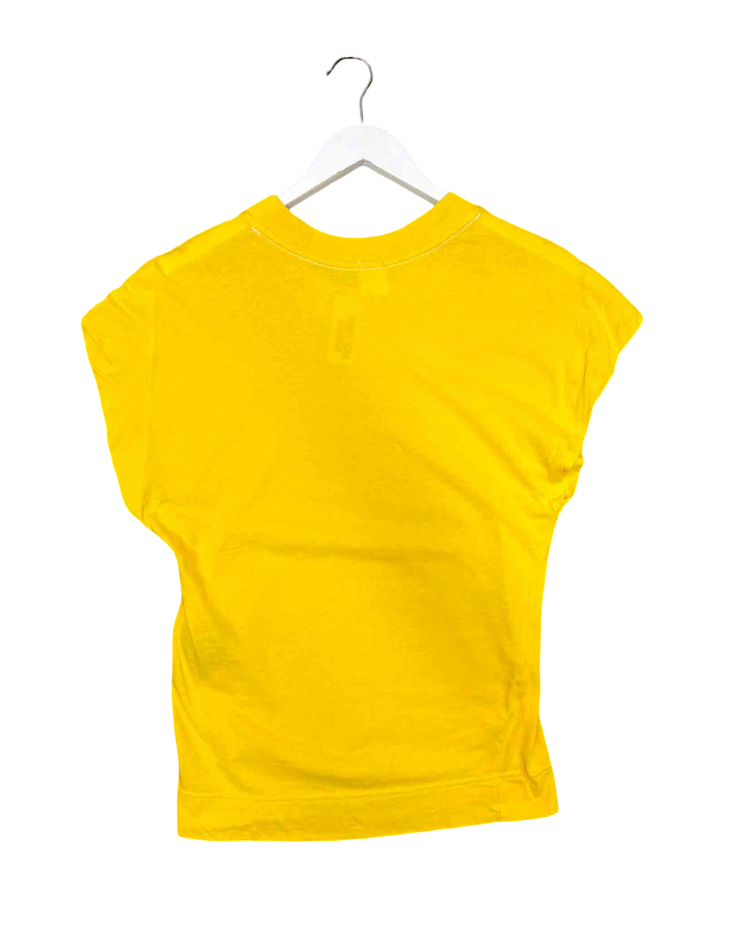 Size XS | Bassike Yellow Organic Cotton T-shirt