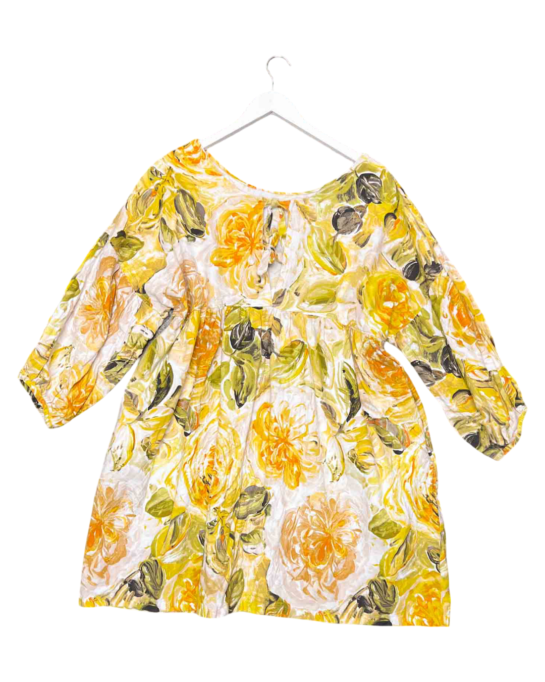 Size L | Jemidee Floral Watercolor Babydoll Dress