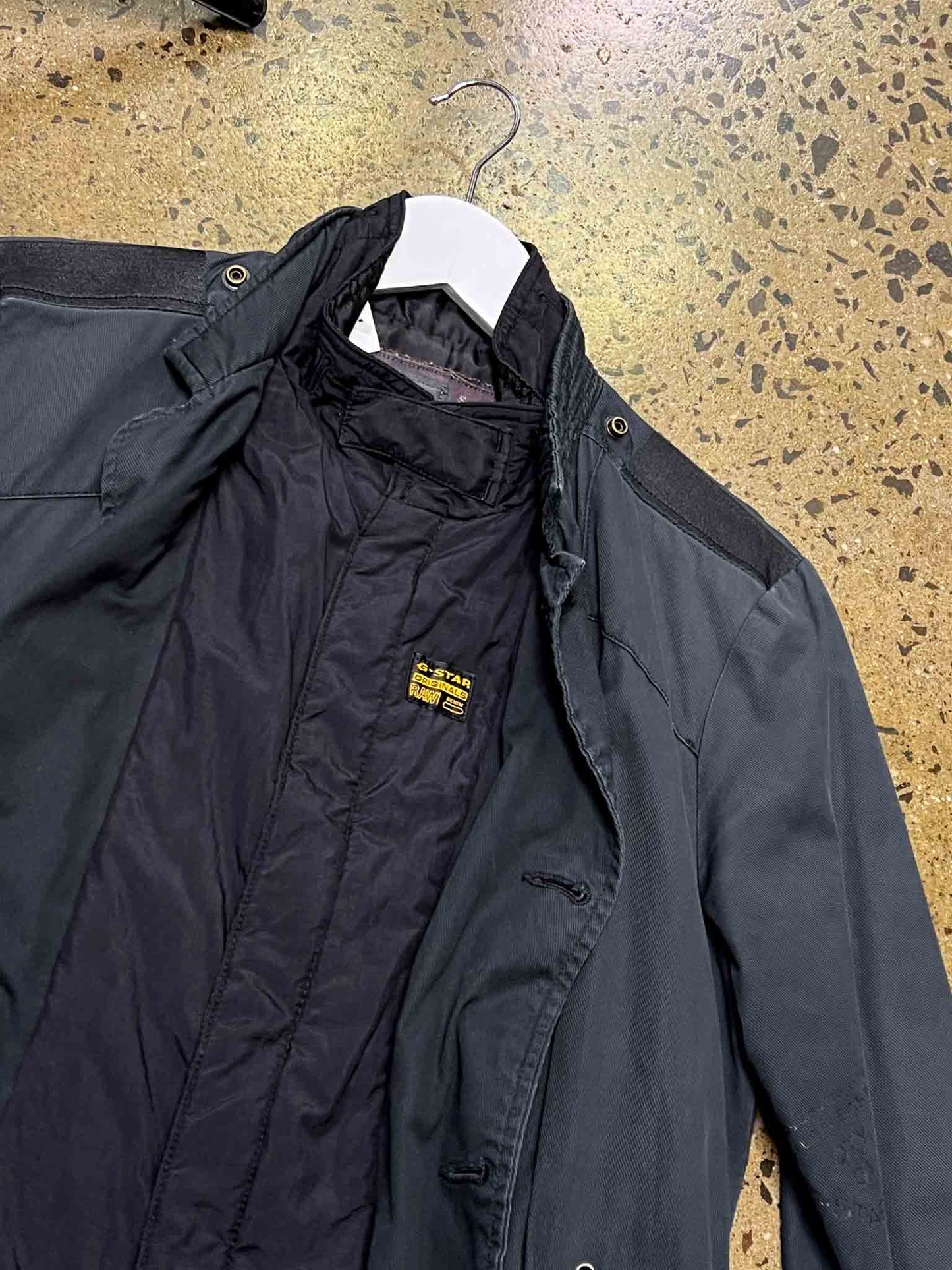 Size S | G-Star Raw Navy Minor Trench Jacket