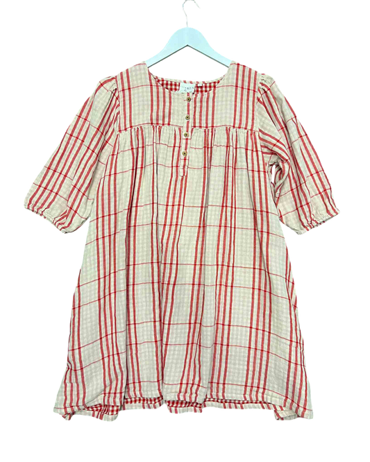 Size L | Olliella Plaid Babydoll Dress With Tags