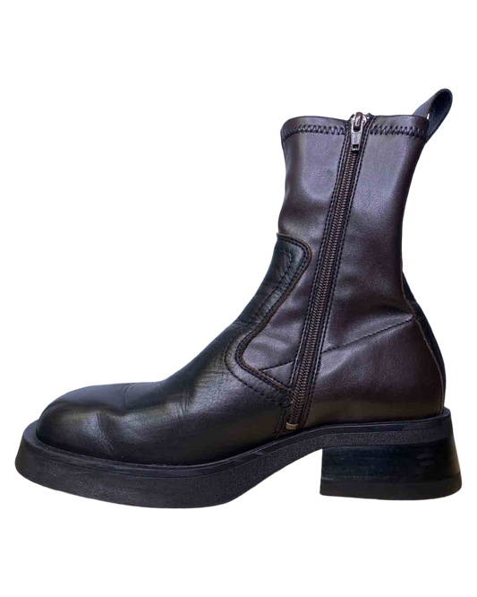 Size 39 | Miista Brown Oliana Ankle Boots