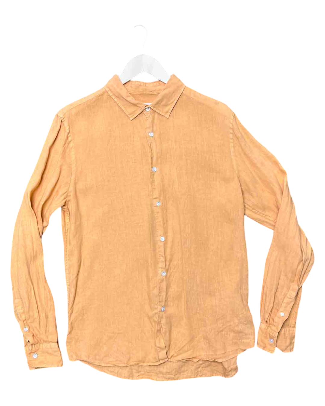 Size S | Assembly Label Orange Linen Shirt