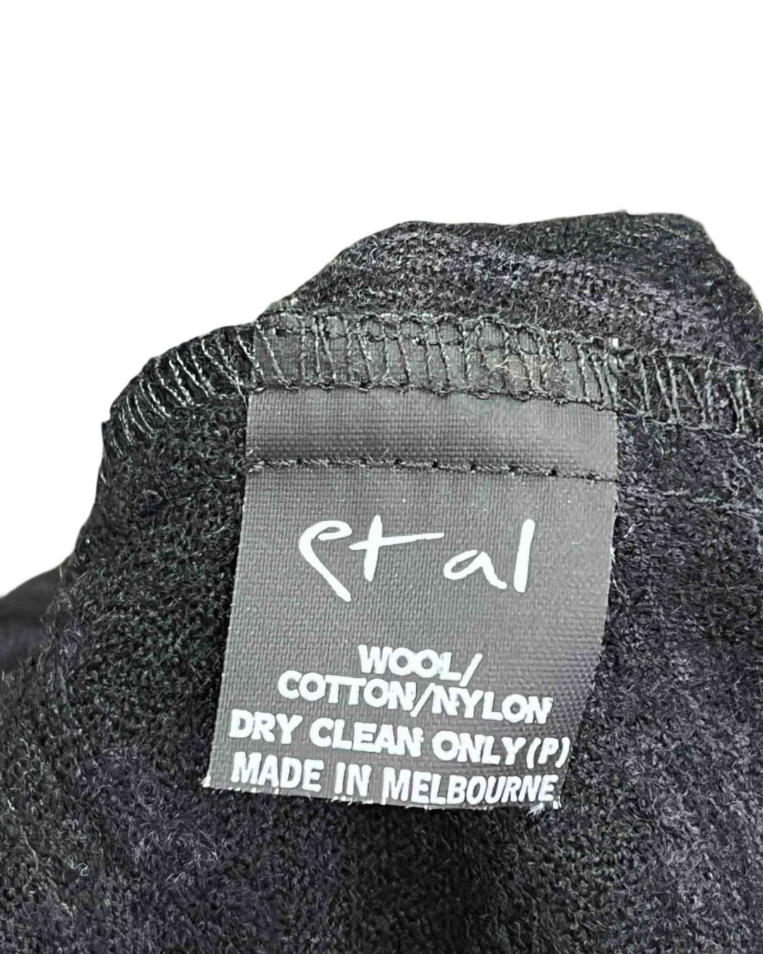 Size M | Et Al Black Asymmetrical Wool Dress