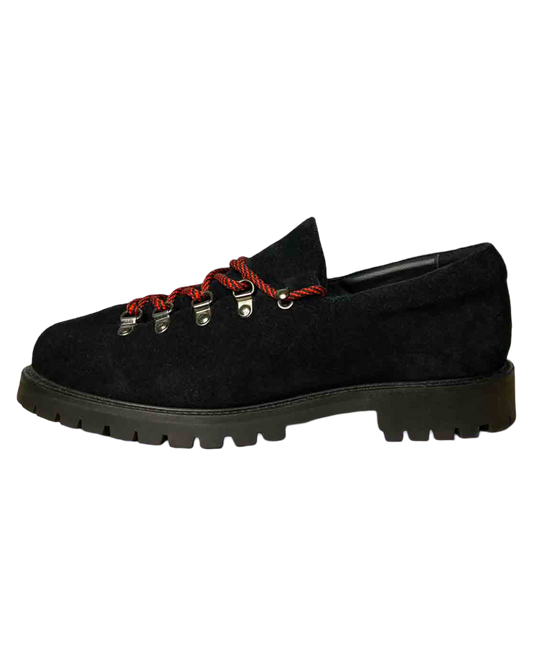 Size 42 |Paper Straight Black Suede Heritage Derby