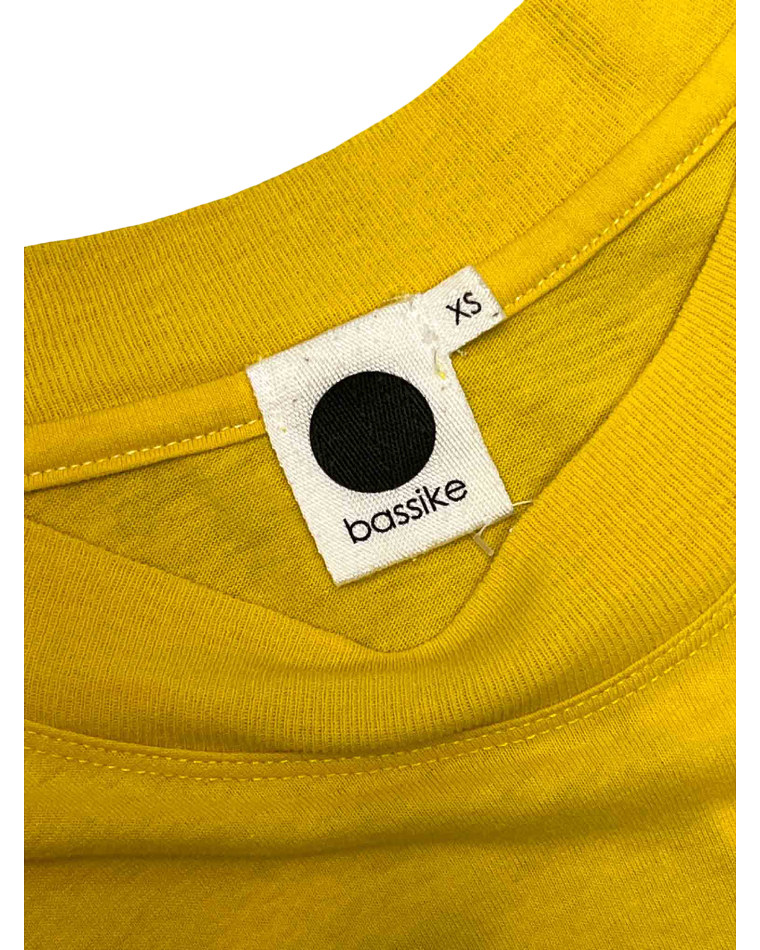 Size XS | Bassike Yellow Organic Cotton T-shirt