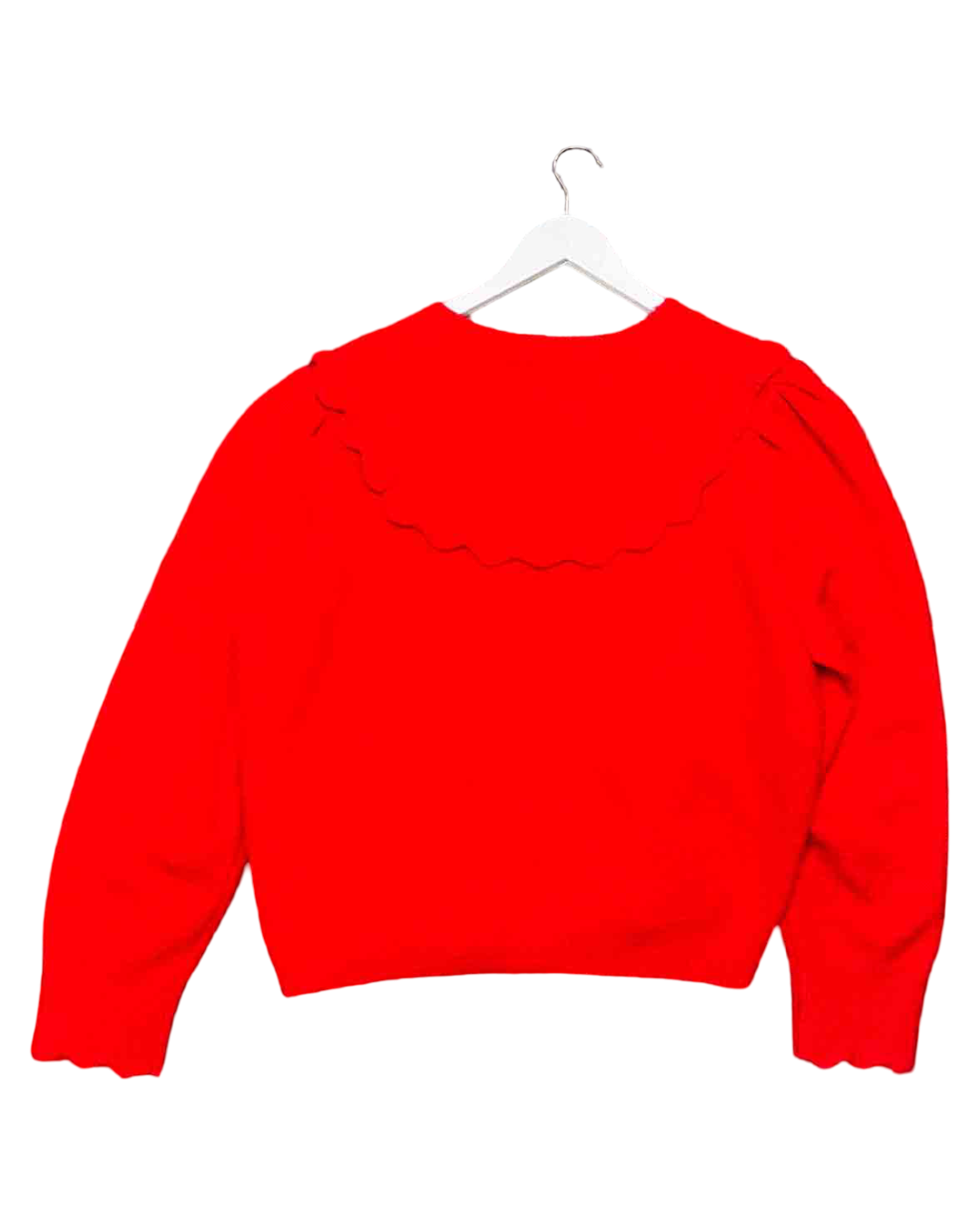 Size 18 | Gorman Red Alpaca Blend Flower Cardigan