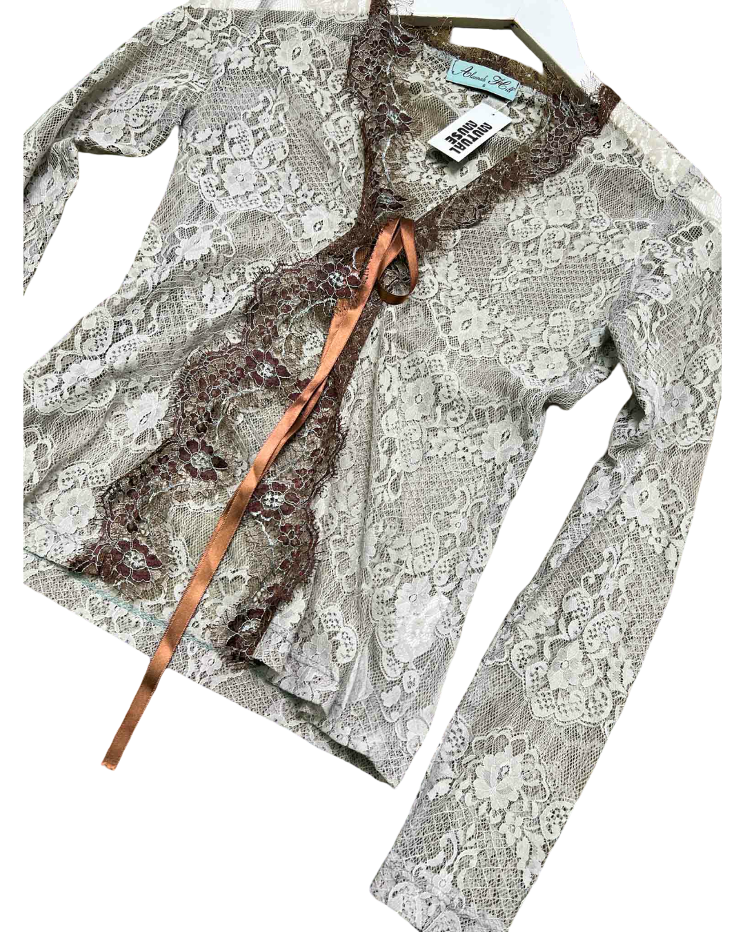 Size 8 | Alannah Hill Lace Tie-Up Cardigan