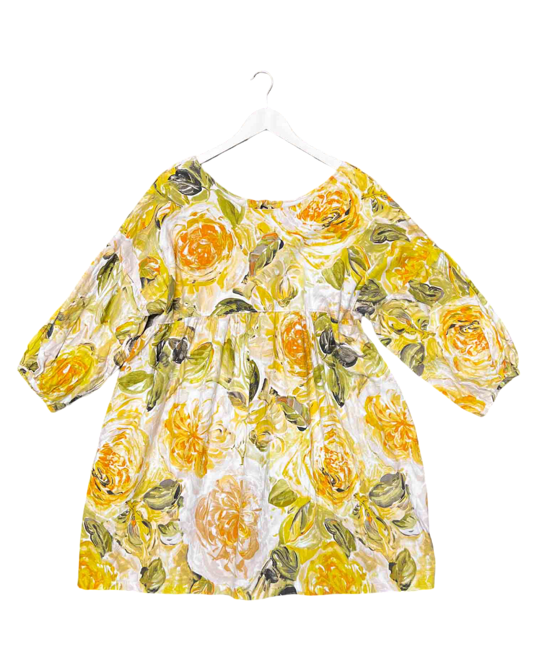 Size L | Jemidee Floral Watercolor Babydoll Dress