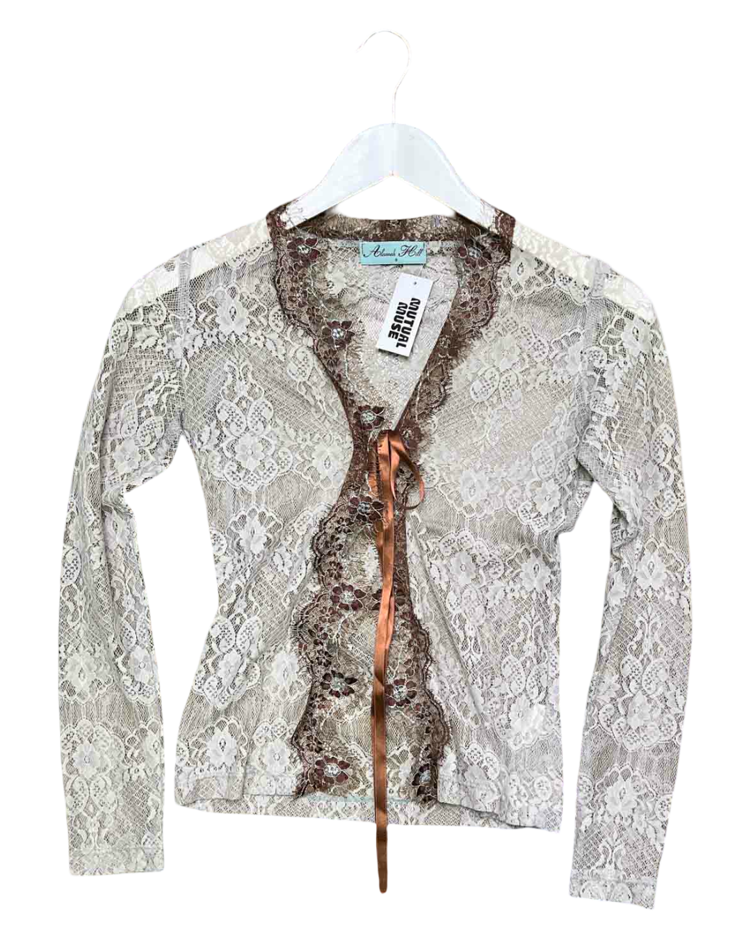 Size 8 | Alannah Hill Lace Tie-Up Cardigan