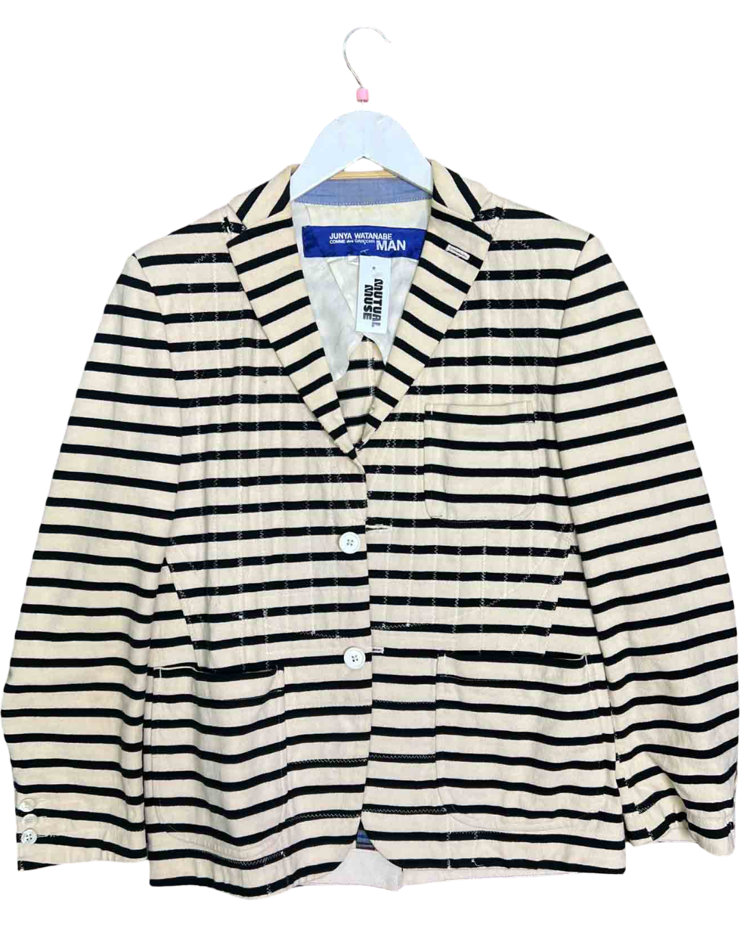 Size S | Junya Watanabe X Comme Des Garçons Striped AW2010 Blazer