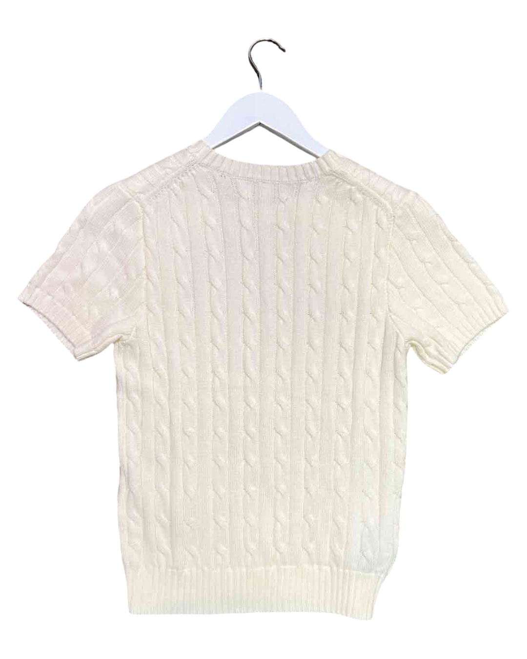 Size S | Ralph Lauren Cream Cotton Cable Knit Top