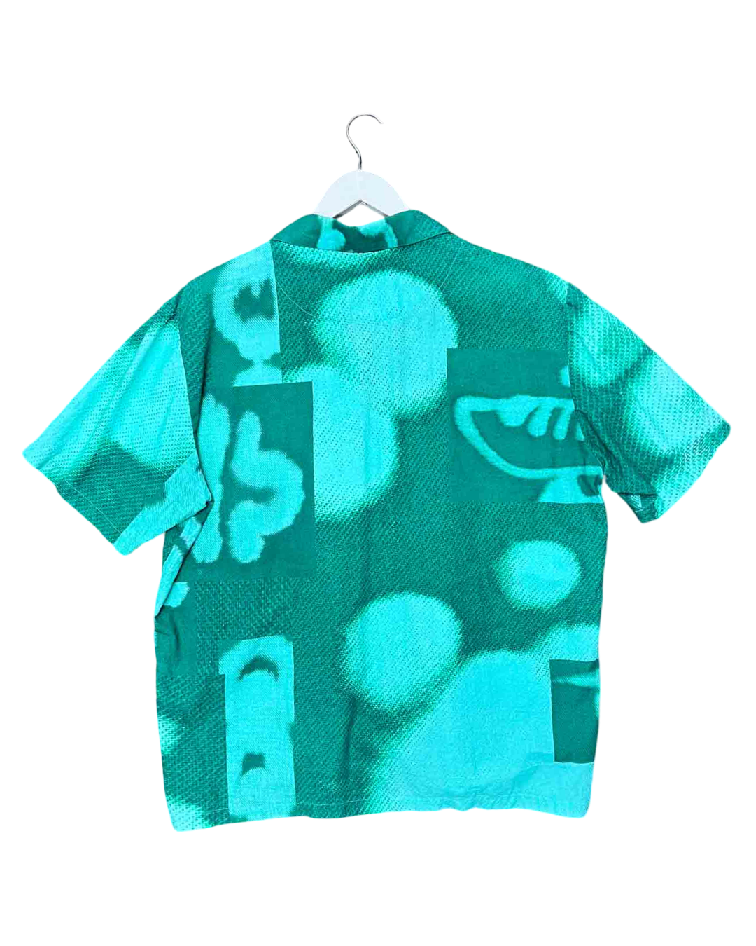 Size L | Kloke Turquoise Cotton Two Tone Shirt