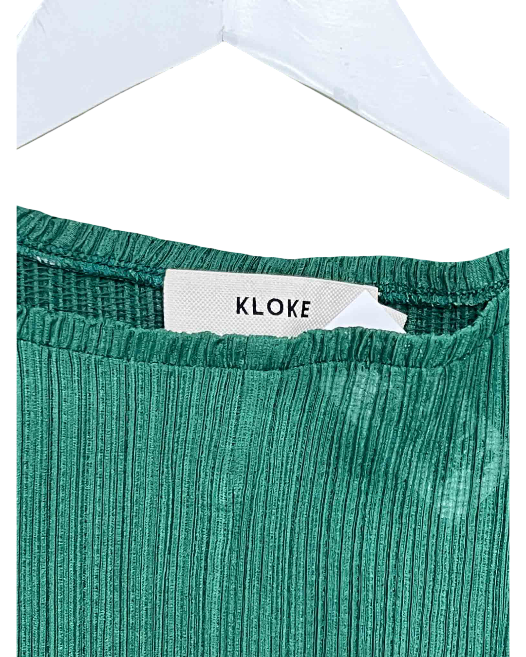 Size L | Kloke Green Pleats Midi Dress