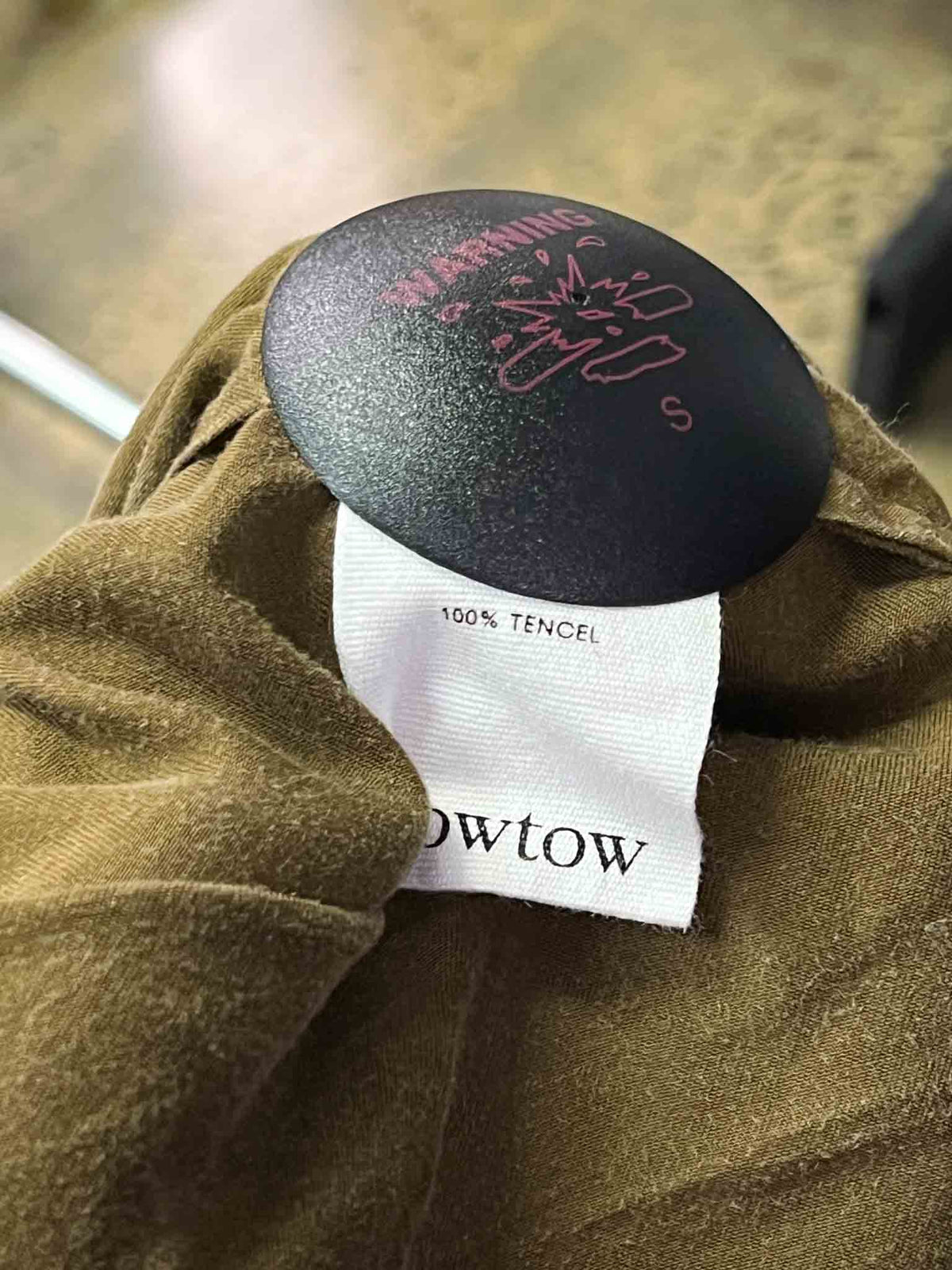 Size L | Kowtow Green Wrap Top
