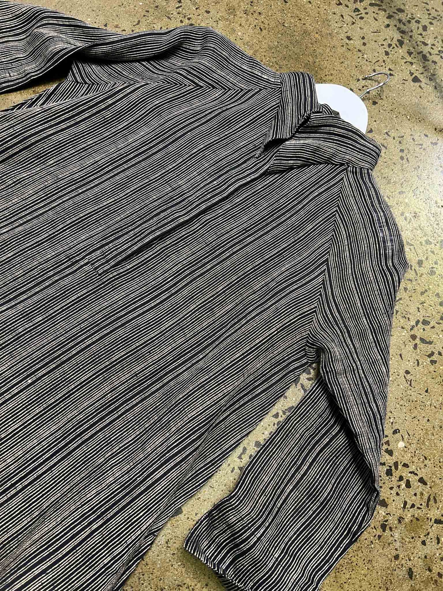Size S | Evas Sunday Linen Raven Striped Luna Dress NWT