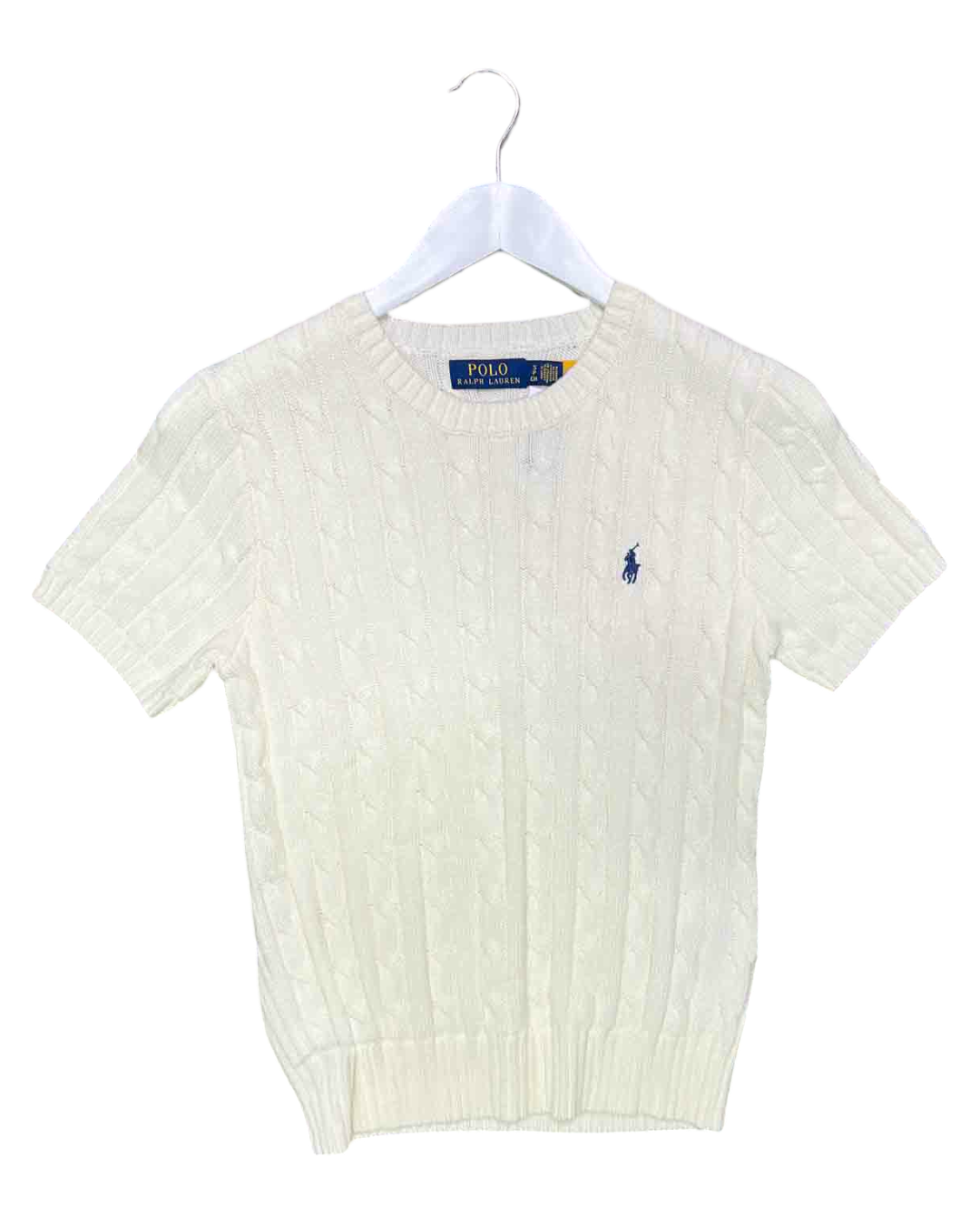 Size S | Ralph Lauren Cream Cotton Cable Knit Top