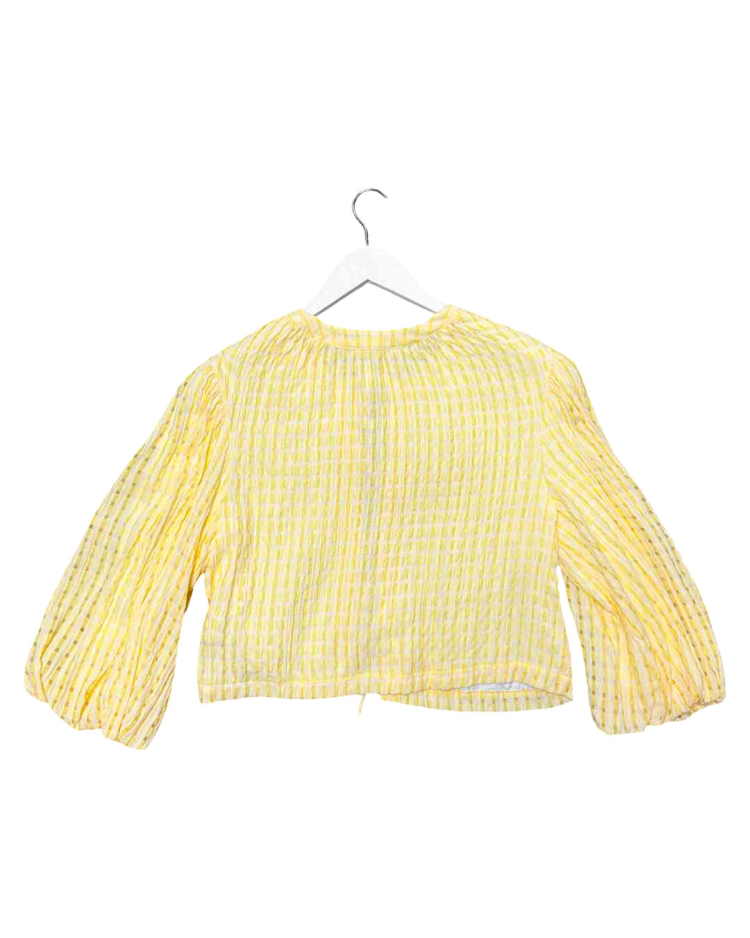 Size M | Variety Hour Yellow/ White Striped Blouse