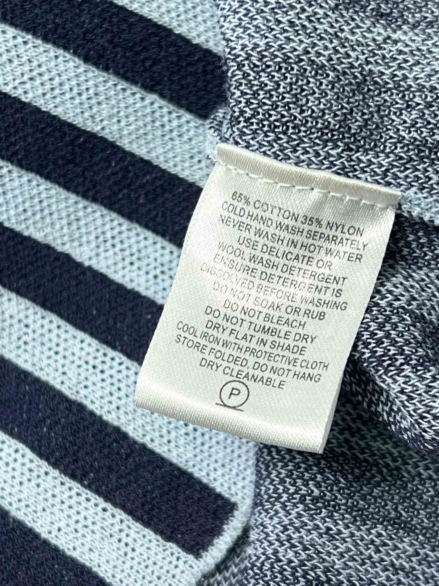 Size M | Alpha60 Navy/Baby Blue Striped Tank Top
