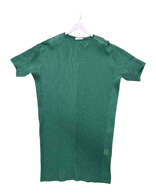 Size L | Kloke Green Pleats Midi Dress