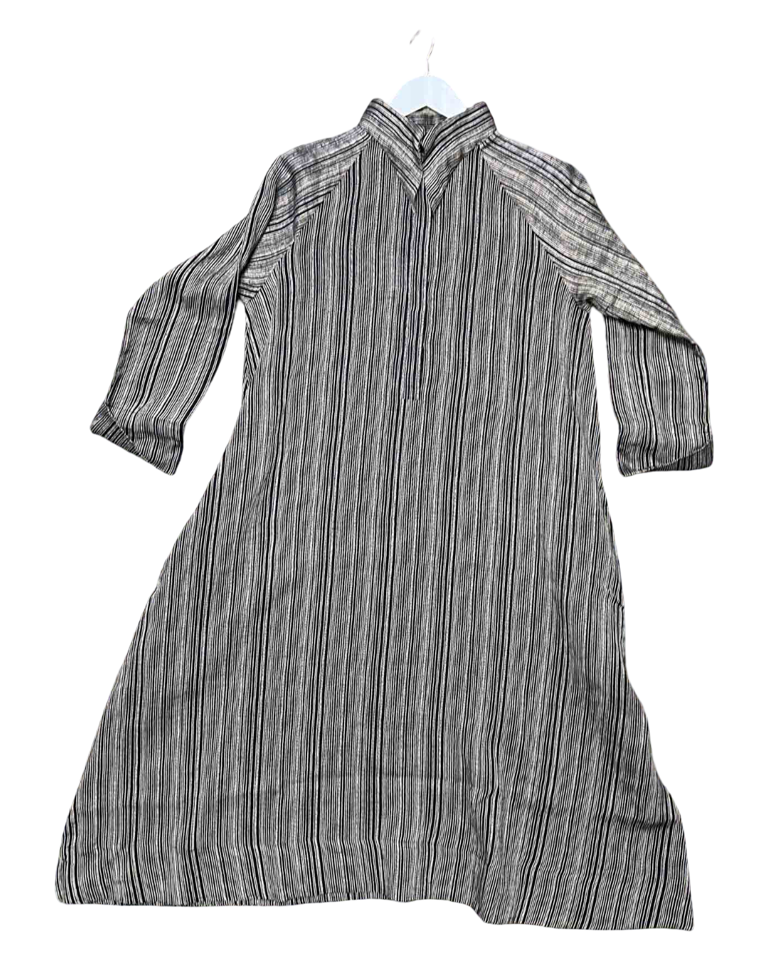 Size S | Evas Sunday Linen Raven Striped Luna Dress NWT