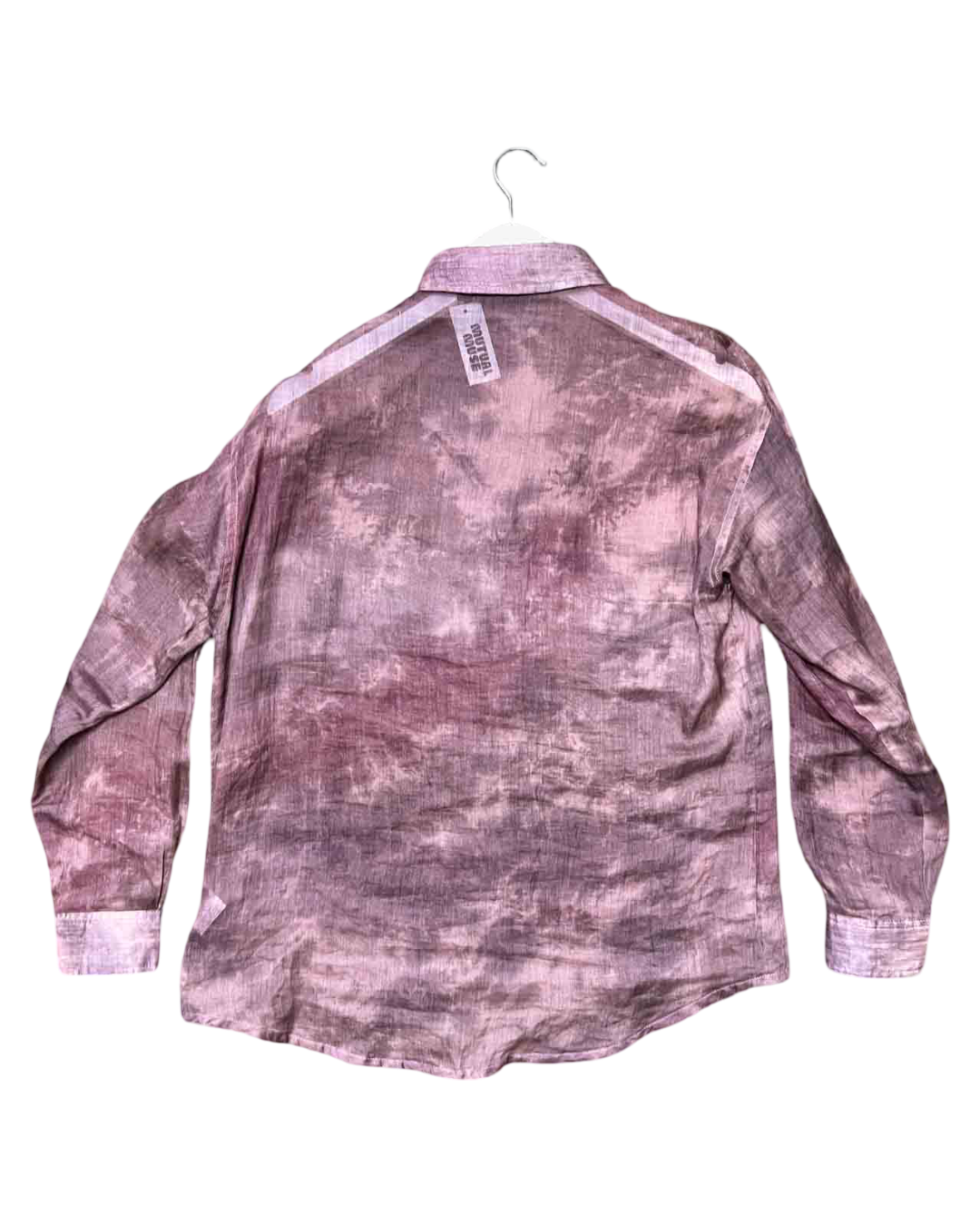 Size XXS | Alpha60 Brown Marble Linen Shirt