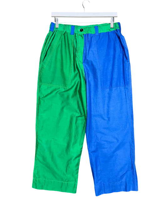 Size 2XL | Yevu Two Tone Colour Block Pants