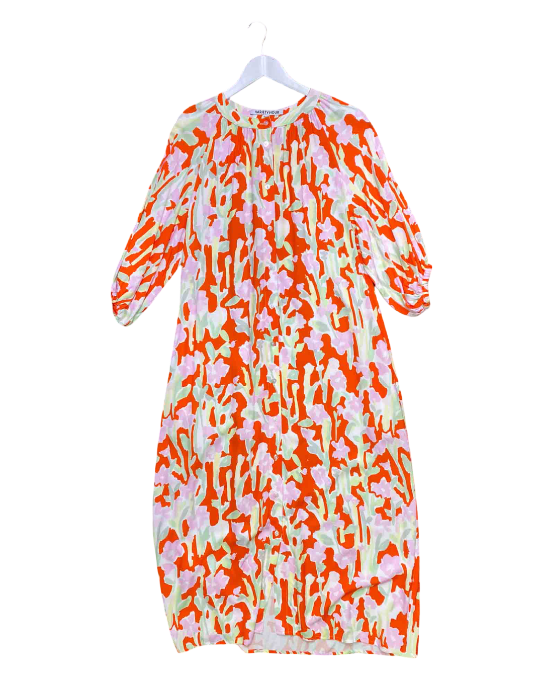 Size S | Variety Hour Red Floral Maxi Dress