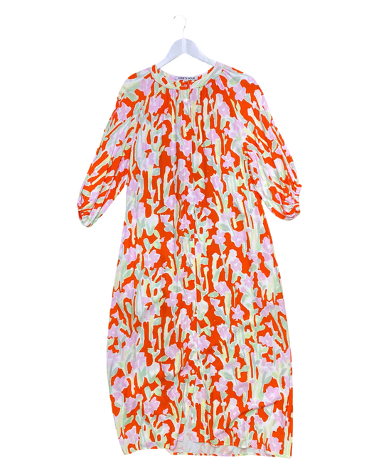 Size S | Variety Hour Red Floral Maxi Dress