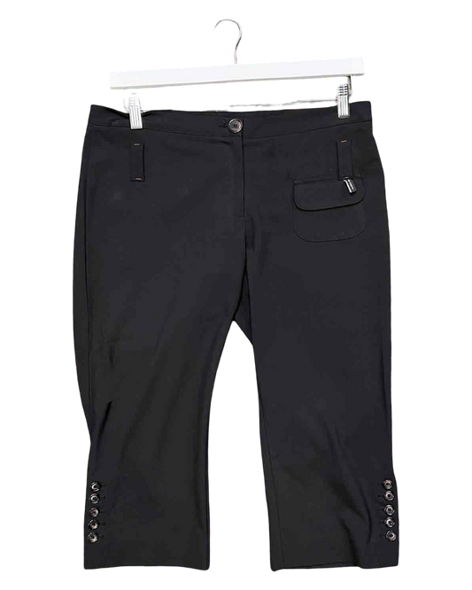 Size 40 (12) | Cop Copine Black Y2K Capris