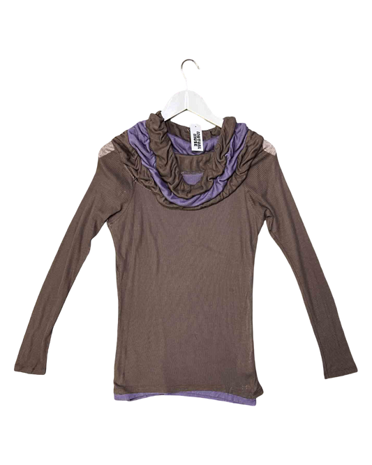 Size 3 (M) | Cop Copine Brown Longline Top