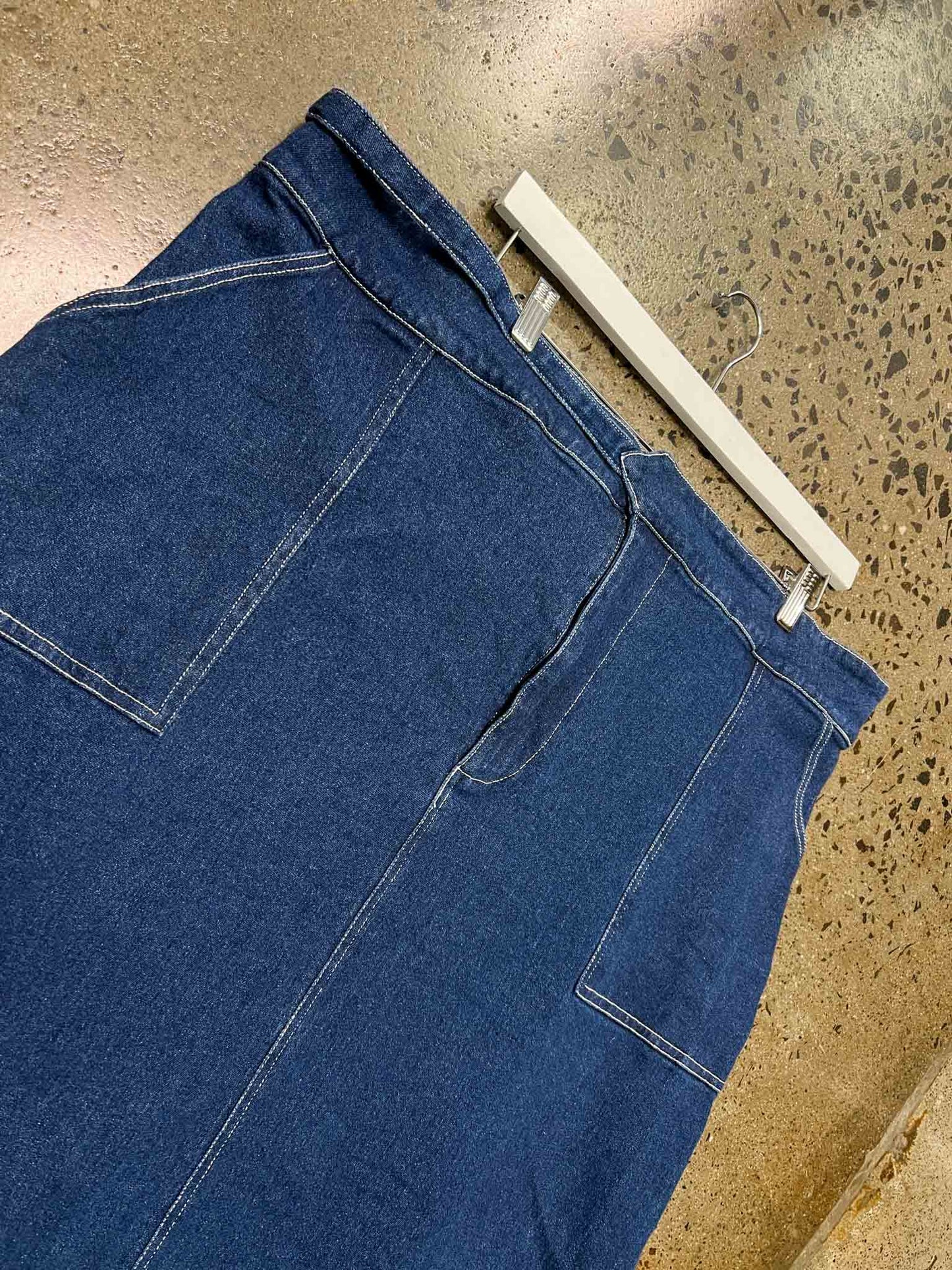 Size 22 | Nancybird Blue Denim Midi Skirt