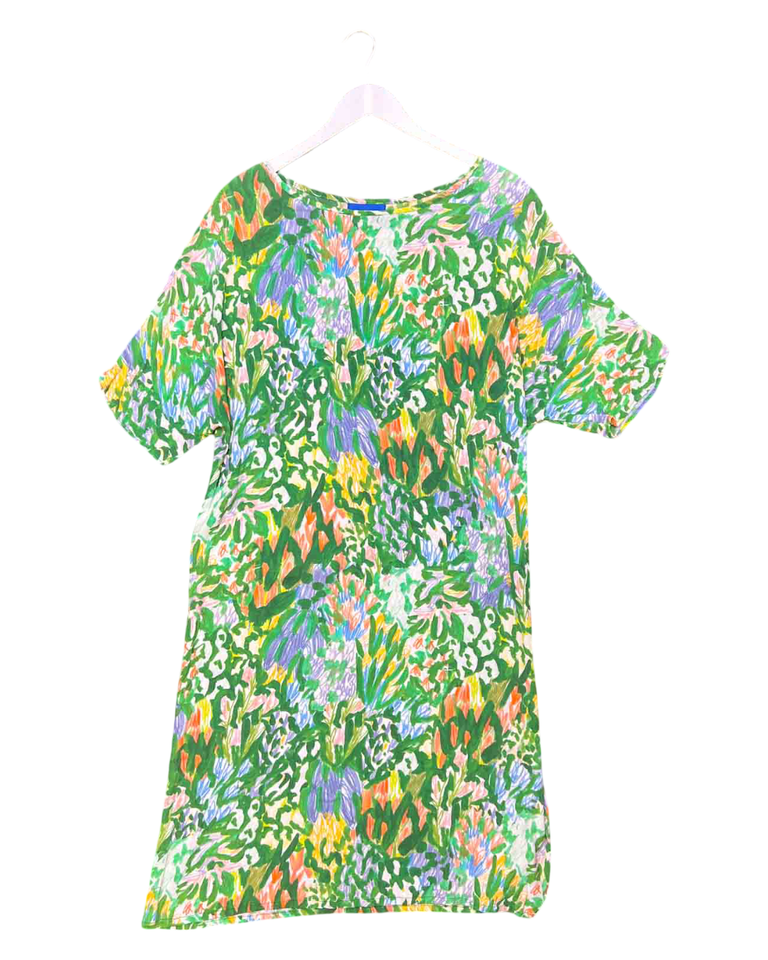 Size 3XL | Tara Whalley Painted Flowers Midi Dress