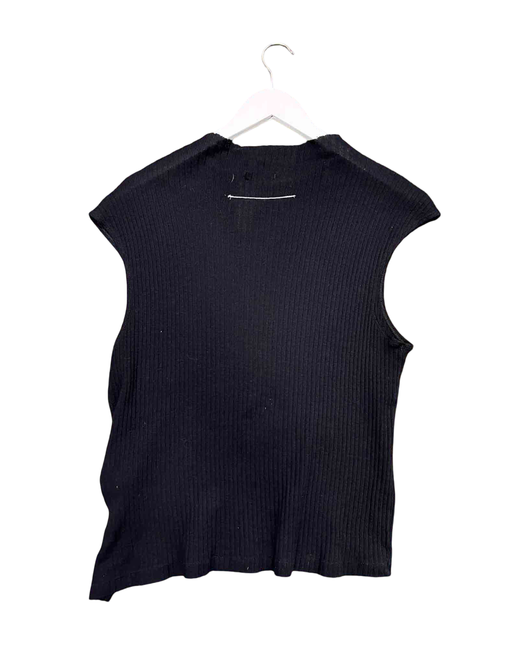 Size XL | Bassike Black Ribbed Top