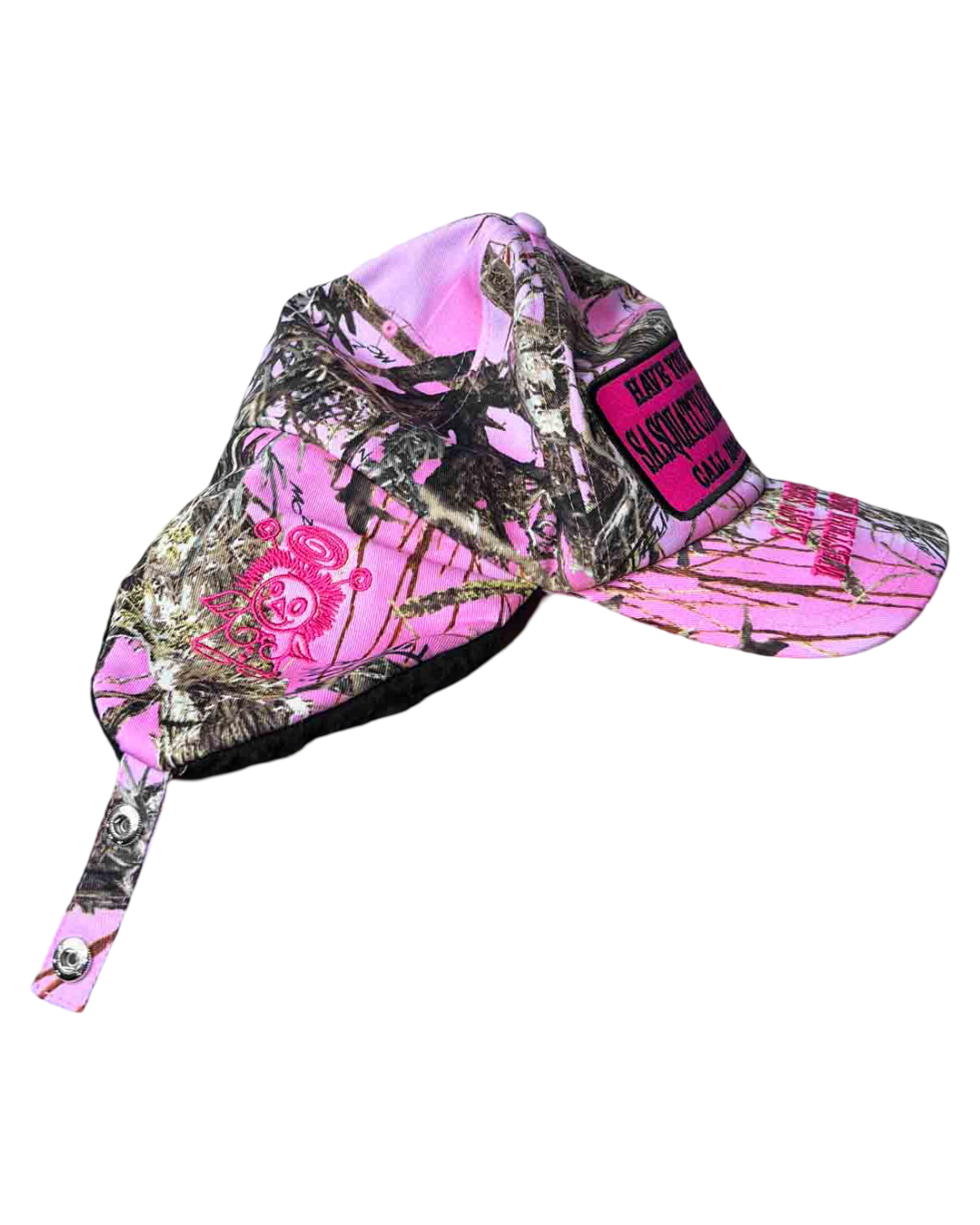 Size OS | All Angels Are Aliens Pink Camo Deerstalker Cap