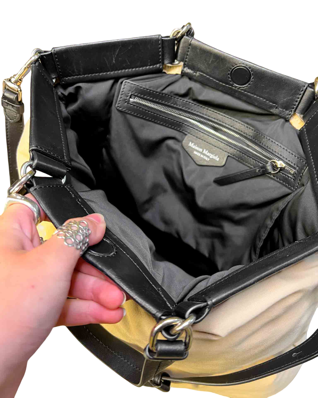 Maison Margiela Beige Glam Slam Tote Bag