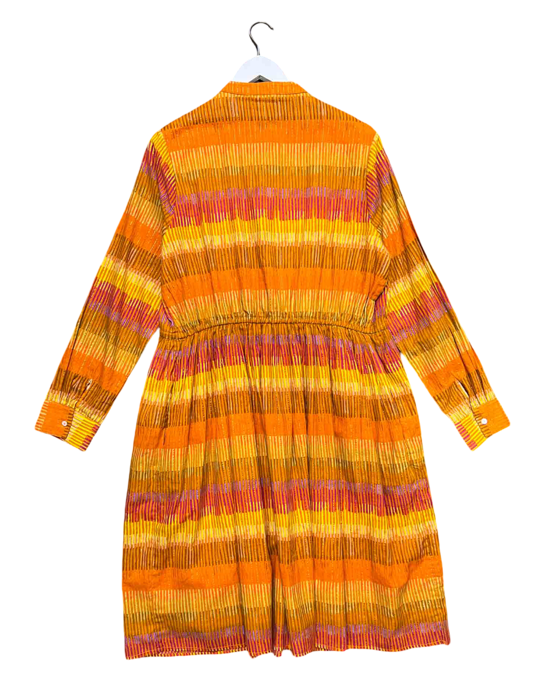 Size L | Nancybird Orange Stripe Yala Pintuck Dres NWTs