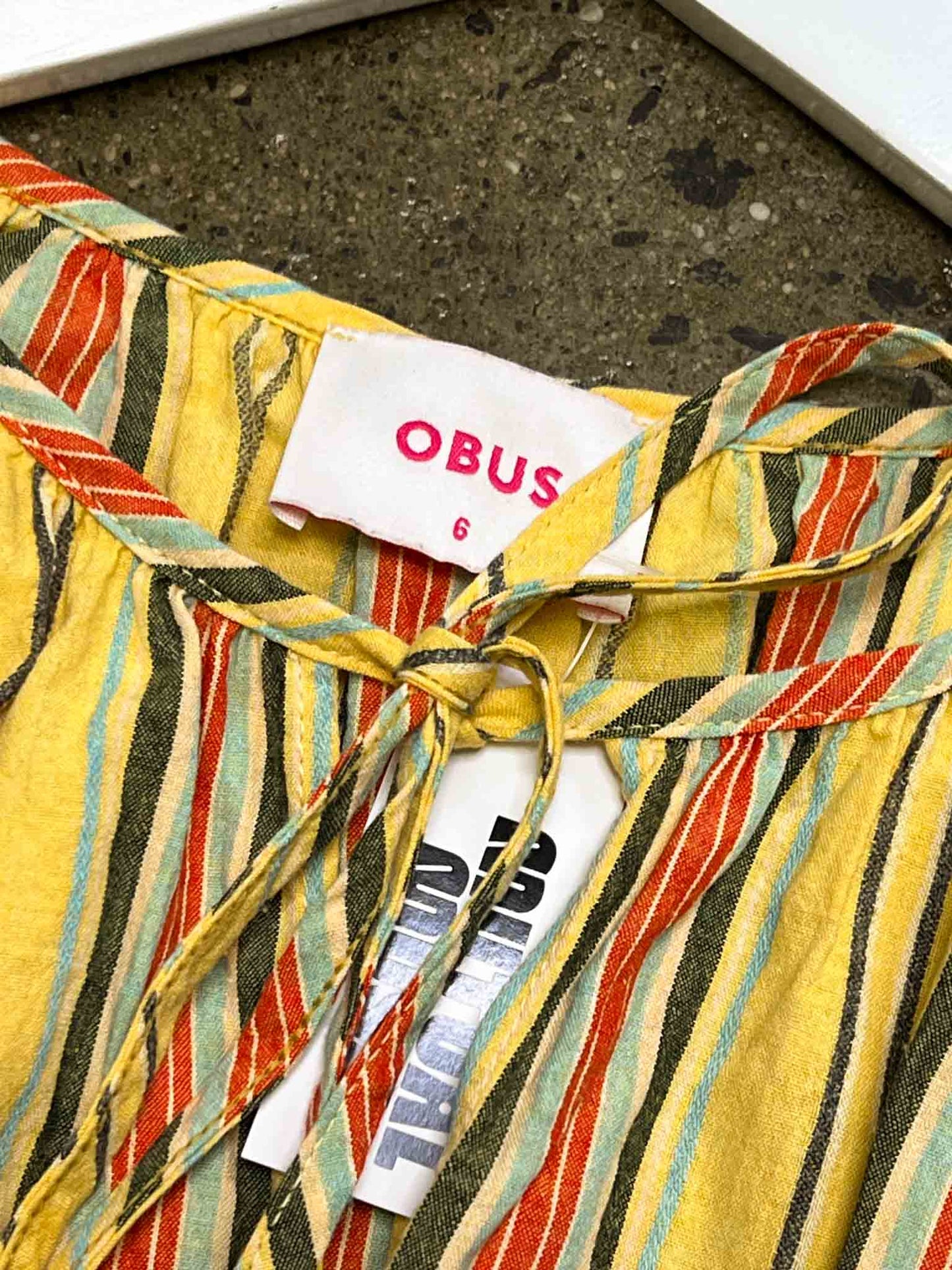 Size XS (6) | Obus Cotton Striped Long-Sleeve Top
