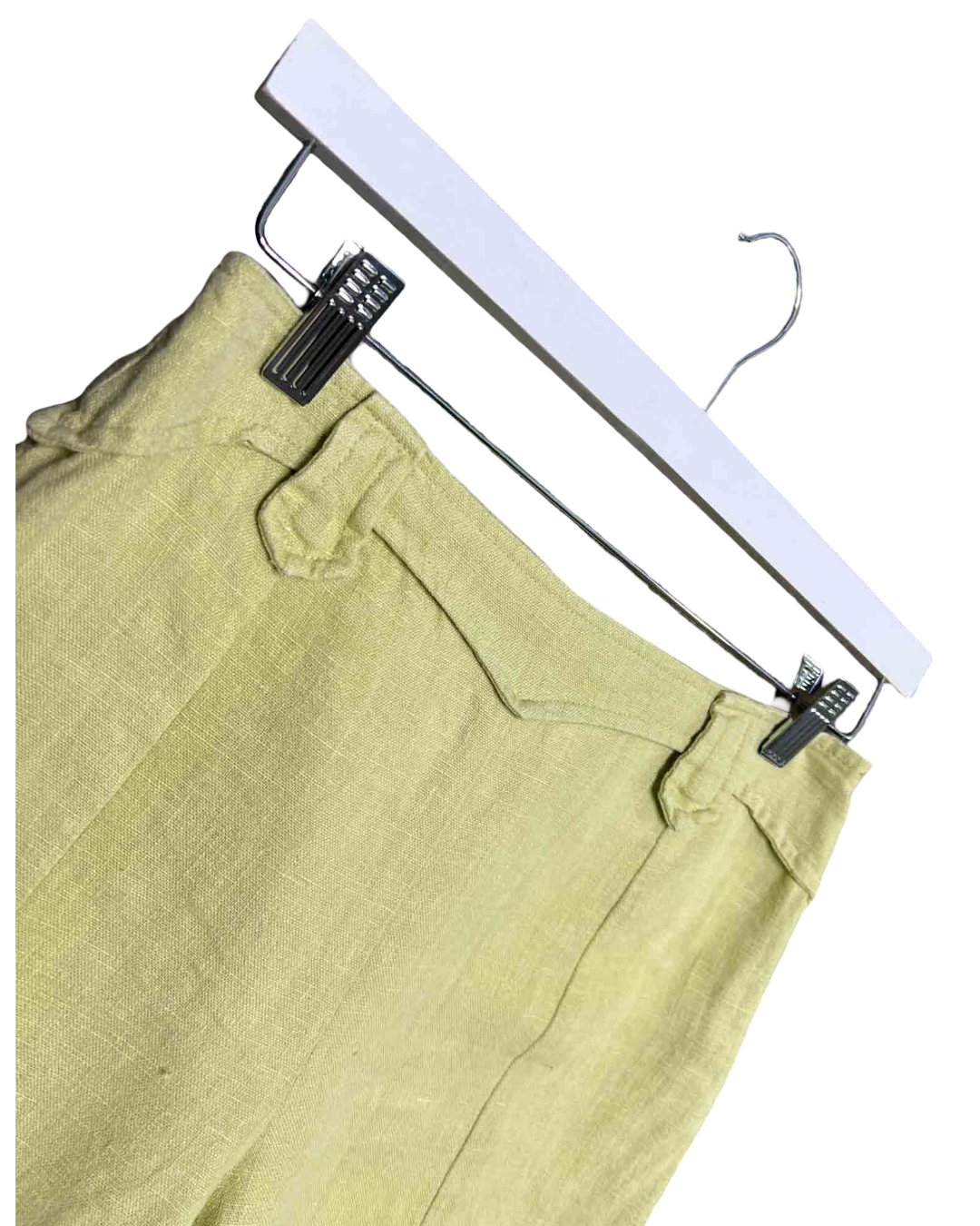 Size 38 (10) | Paloma Wool Pastel Lime Linen Dolar Pants