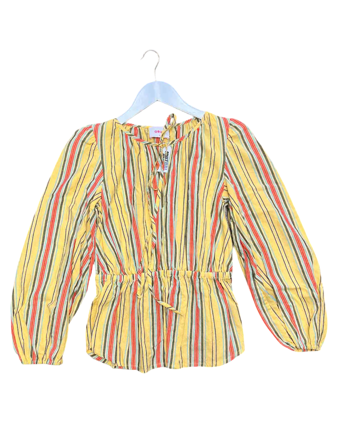 Size XS (6) | Obus Cotton Striped Long-Sleeve Top