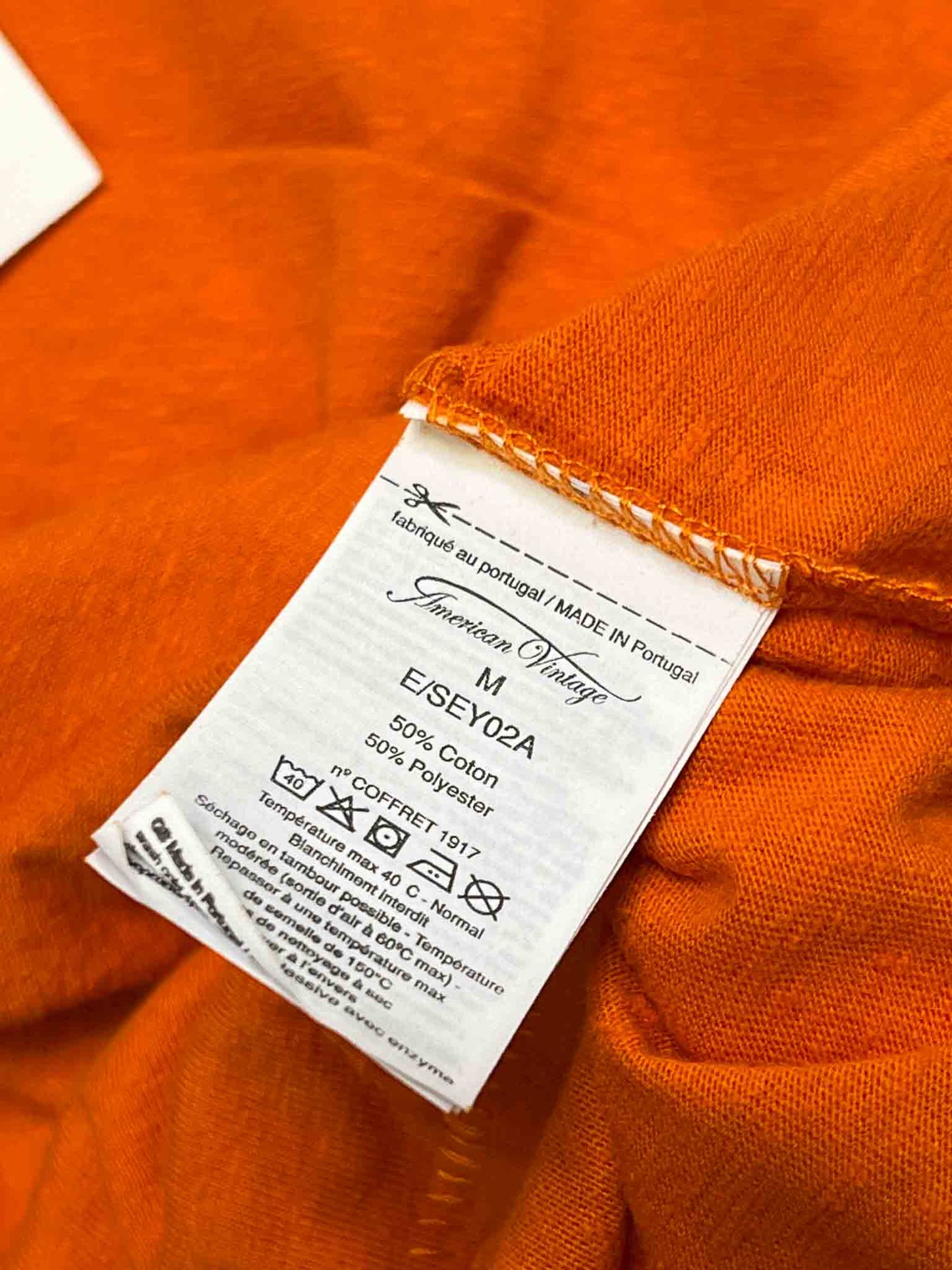 Size M | American Vintage Seyes Pumpkin T-Shirt NWT