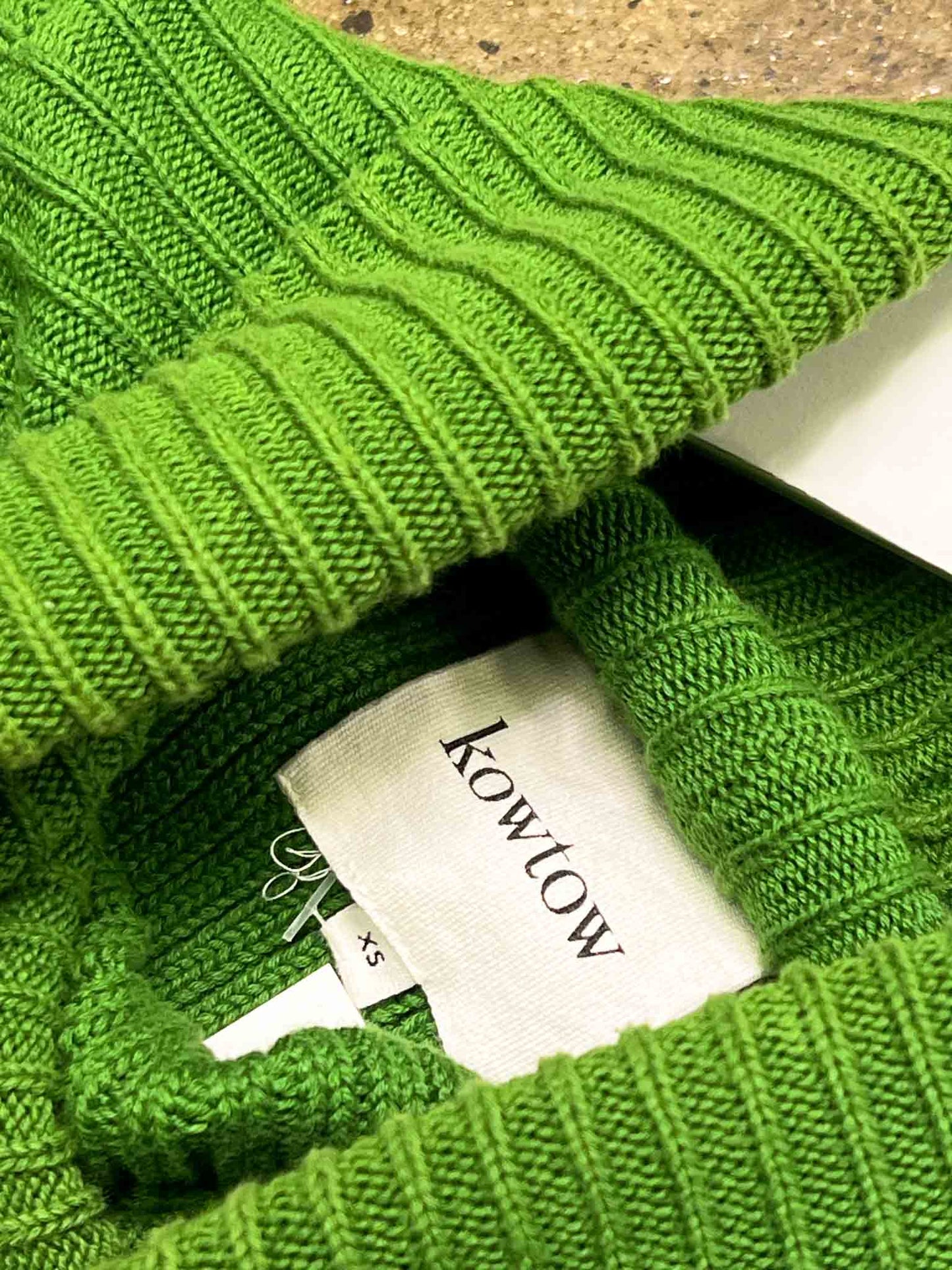 Size XS | Kowtow Green Organic Cotton Knit Jumper