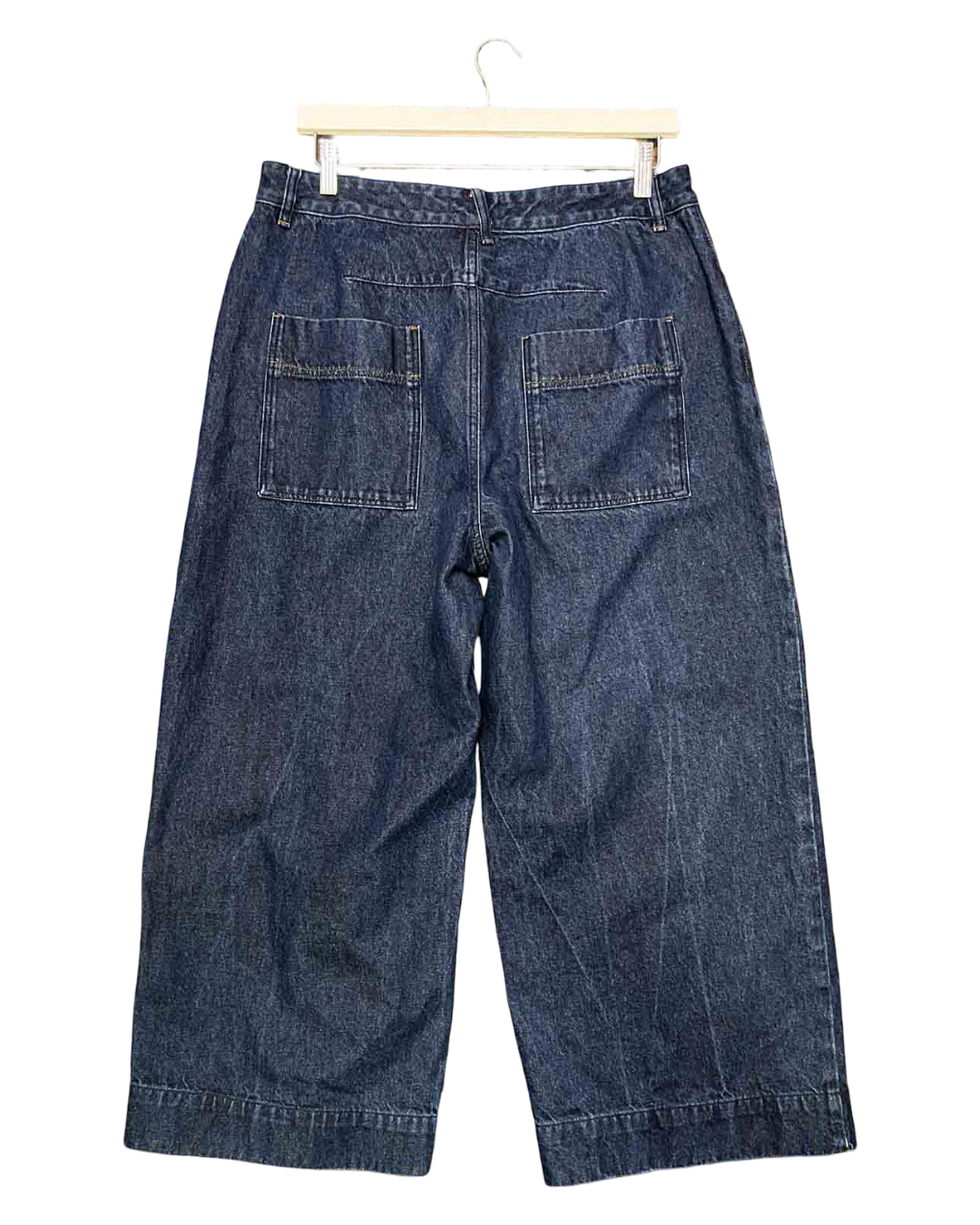 Size 34 | Toast Dark Wash Wide Leg Jeans