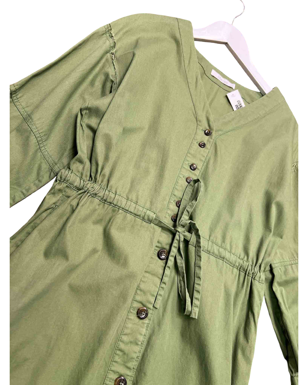 Size 2 (10) | Morrison Green Cotton Midi Shirt Dress